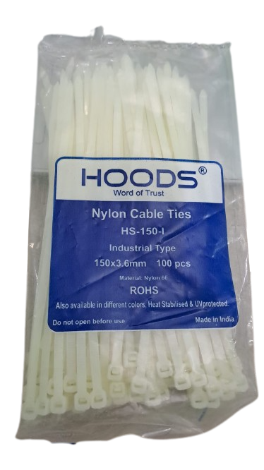 Hoods Cable Ties / Zip Ties - Nylon - Hoods Brand