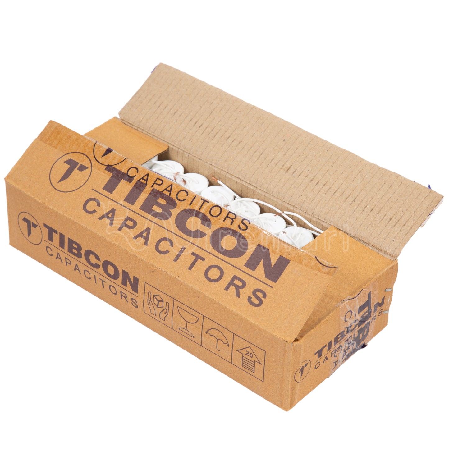 Tibcon फैन कैपेसिटर 2.5 MFD (ऑयल टाइप) - हाई क्वालिटी फैन कैपेसिटर - 50 पीस बॉक्स