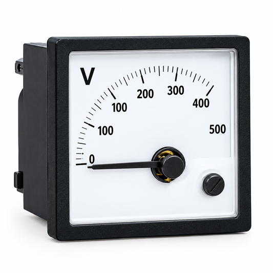 Volt Meter Gauge 0-500V - Square Shape - Analog