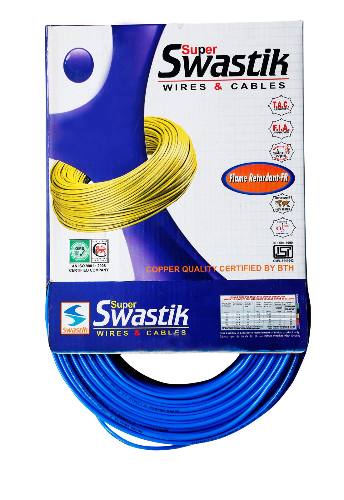 Super Swastik PVC Flexible Copper Wire FR Insulated Multi Strand
