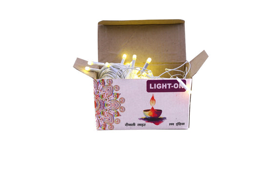 35 Feet Long LED Power Pixel Serial String Light, 360 Degree Light in Bulb | Copper Led Pixel String Light for Home Decoration Diwali (Warm White) Pack of 1/5/10