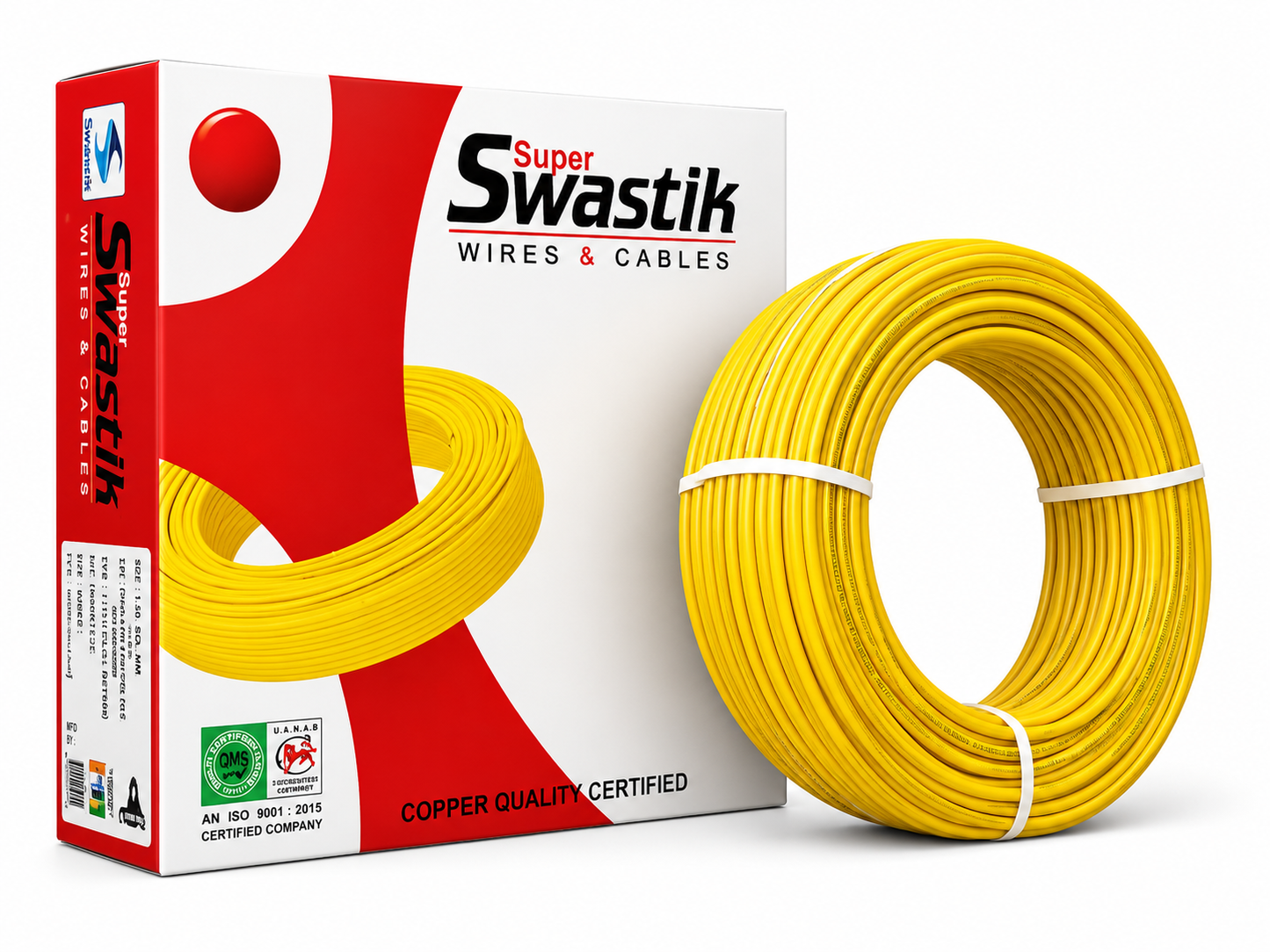 Super Swastik PVC Flexible Copper Wire FR Insulated Multi Strand