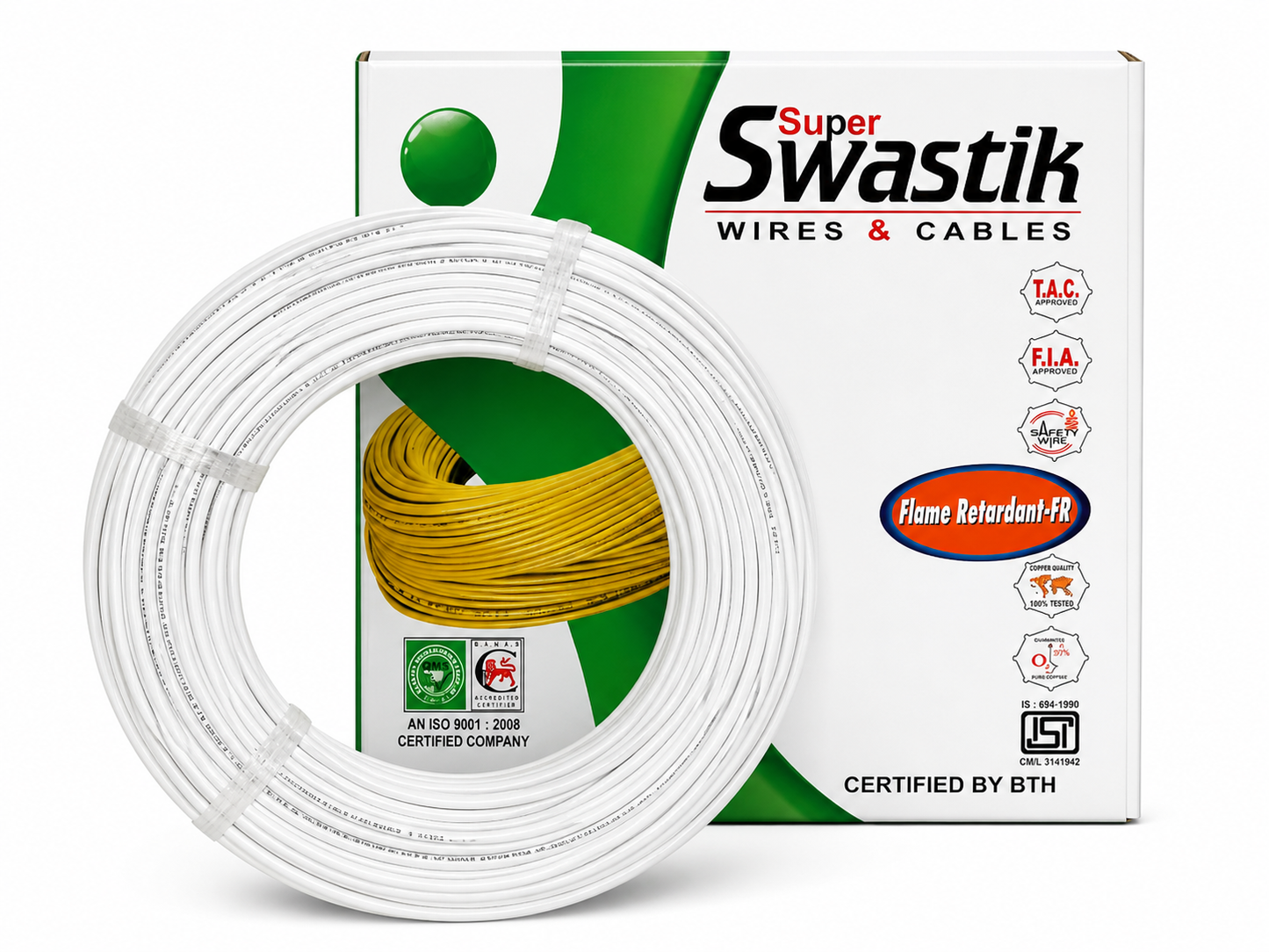 Super Swastik PVC Flexible Copper Wire FR Insulated Multi Strand